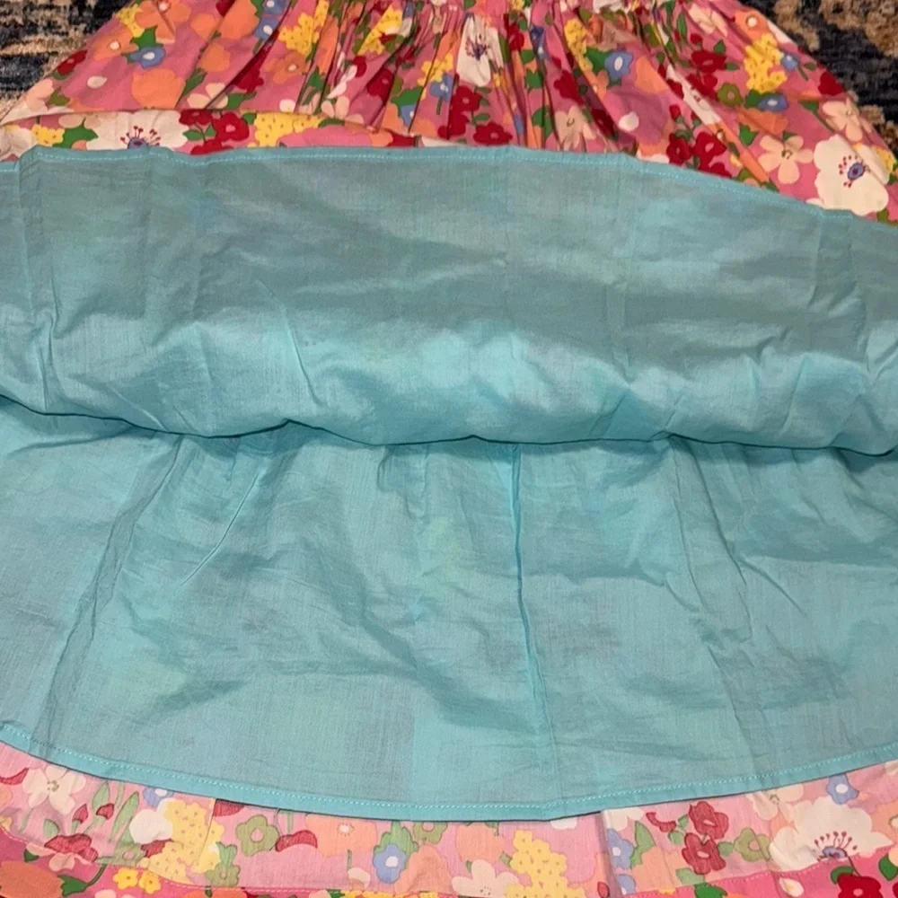 Matilda Jane AD15123 LEAH Colorful Pink Floral Sleeveless Fit & Flare Dress - Picture 4 of 9